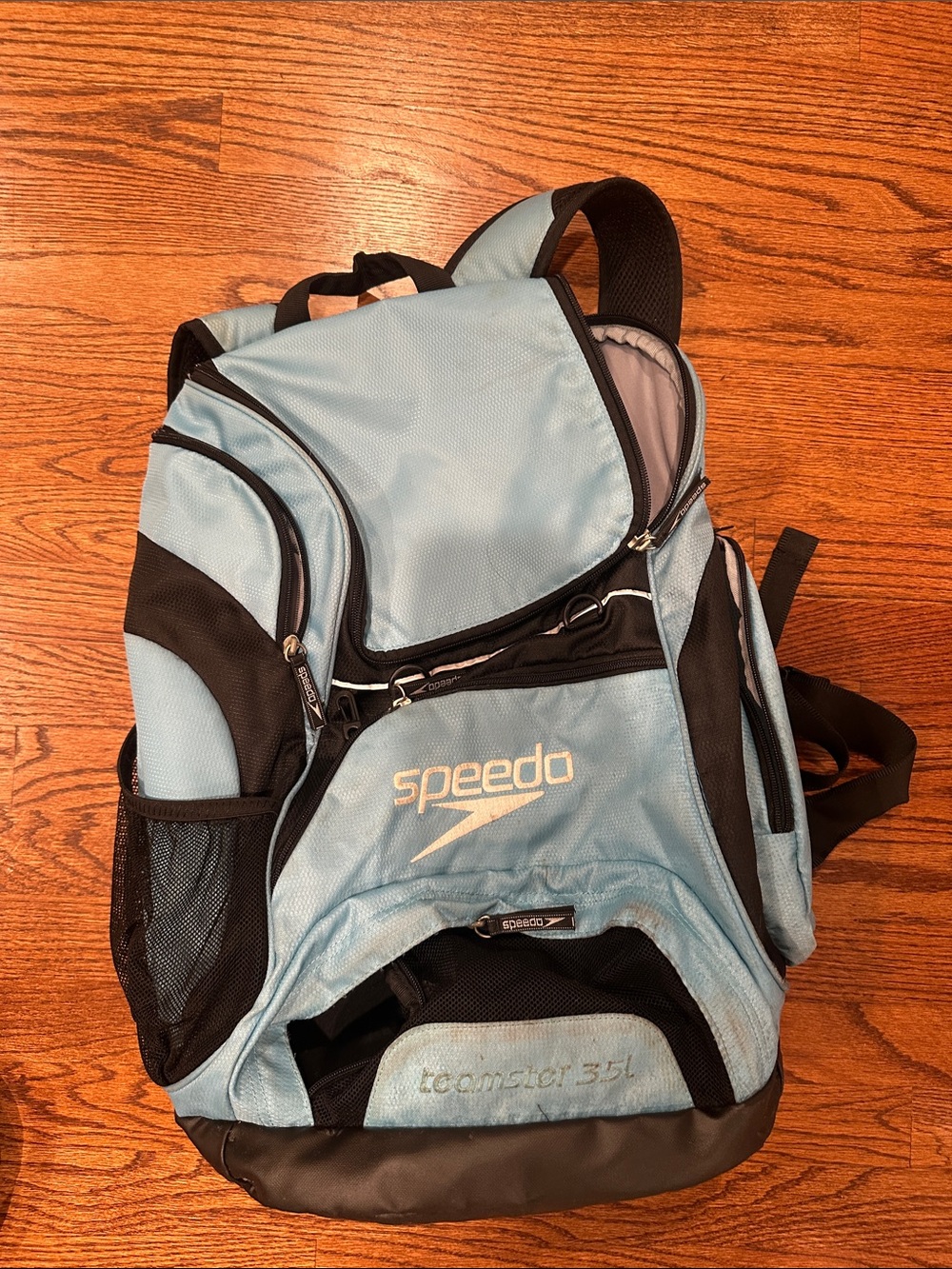 Speedo Light Blue and Black Men's Backpack - Teamster
